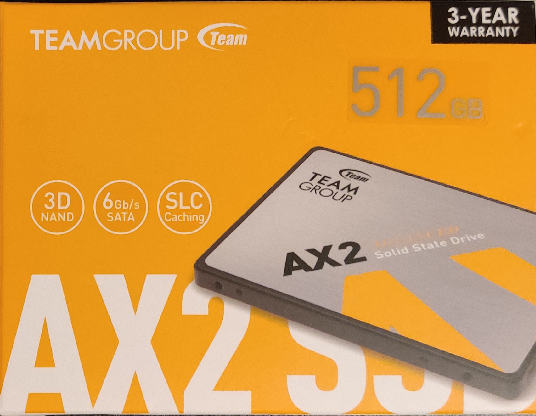 TEAMGROUP 512GB SSD Front